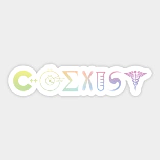 Science Coexist Sticker